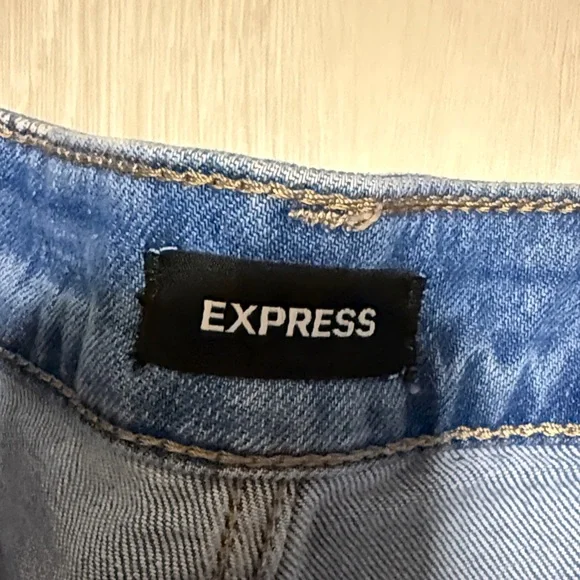 Express Light Blue 90’s Ankle Boot Mid Rise Jeans - Picture 3 of 11